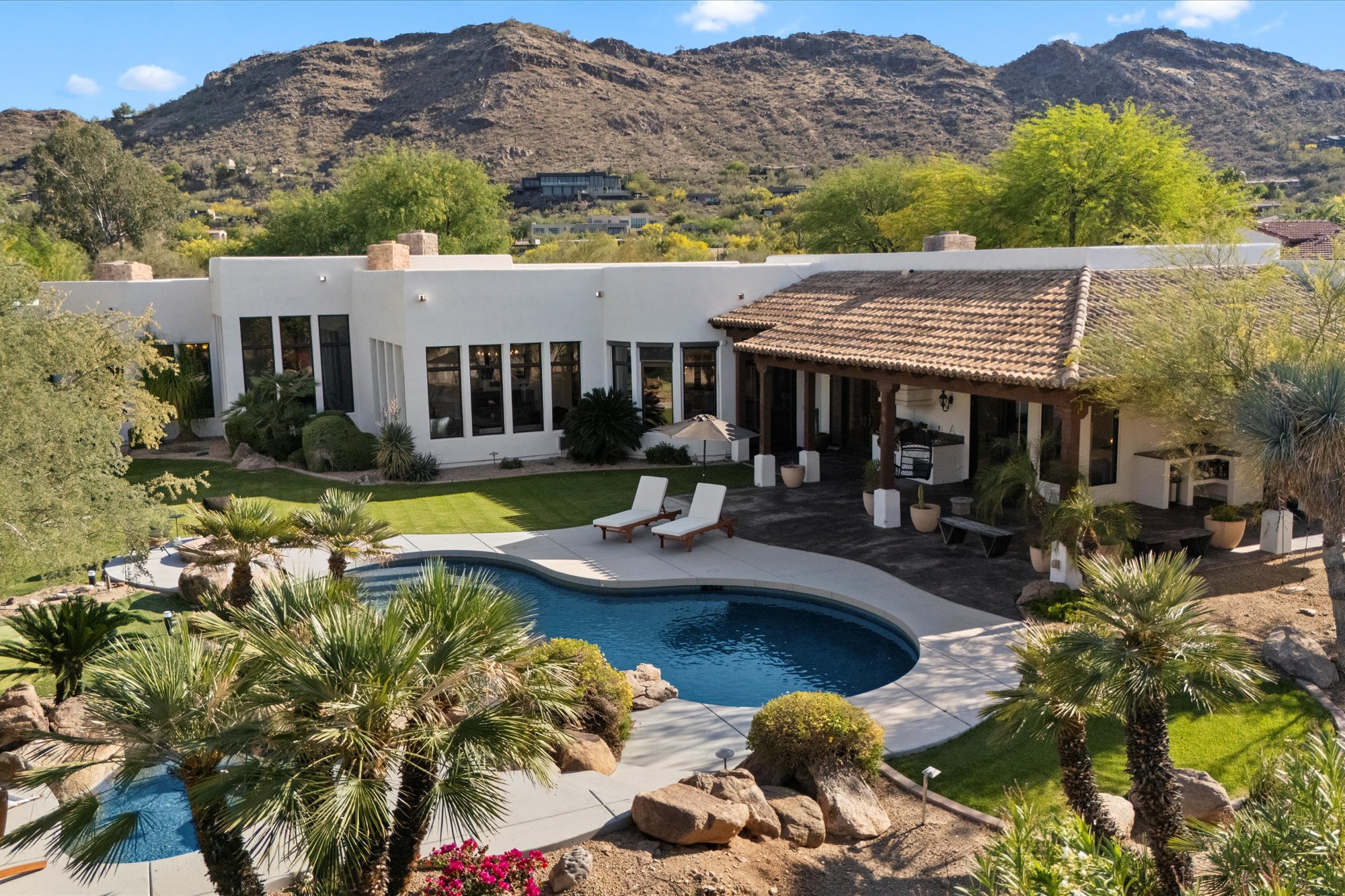North Scottsdale vs Paradise Valley: Paradise Valley estate near Camelback Mountain